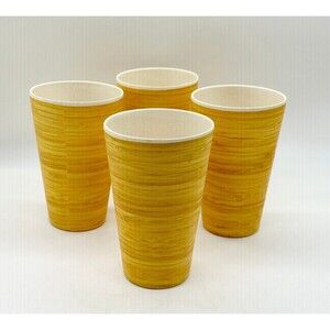 BAMBOO FIBER CUPS, SET OF 4, BAMBOO FIBER TUMBLER, 14 OZ